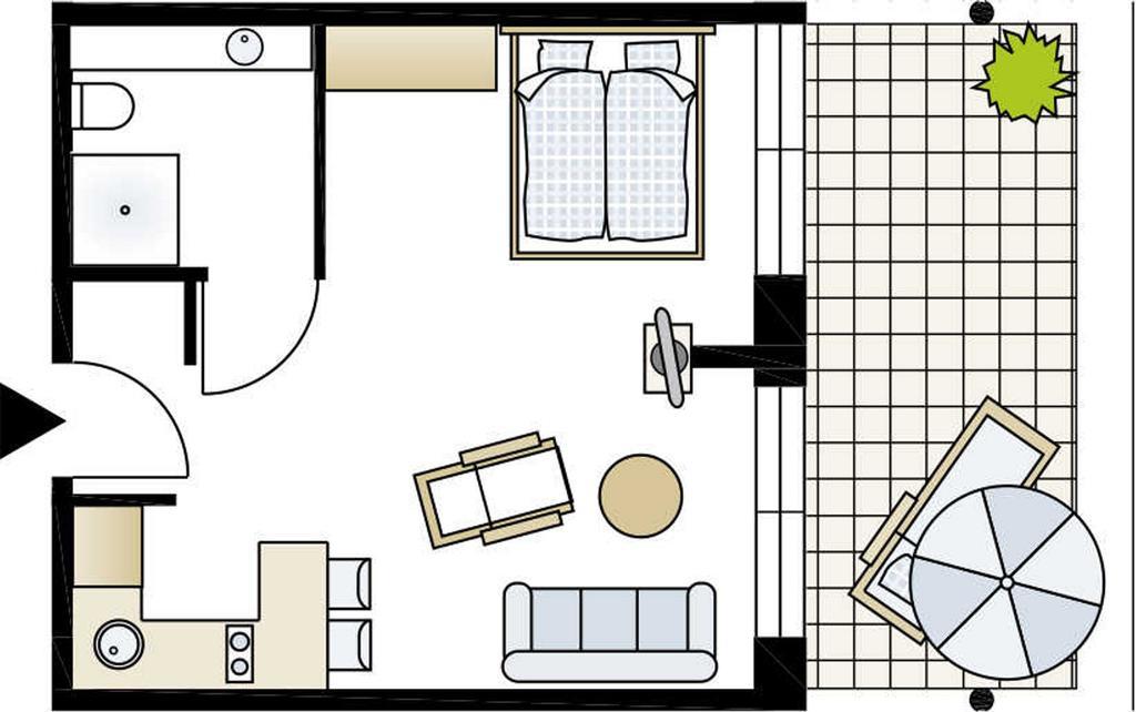 Aparthotel Seepanorama 미로우 객실 사진